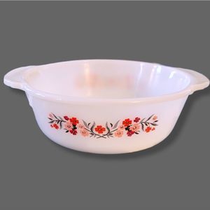 Vintage Fire King Primrose oval 1 quart casserole dish
